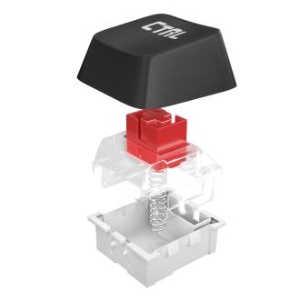 Teclado mecánico TKL Mars Gaming MKXTKL Switch Rojo, Negro