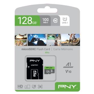 Memoria microSD PNY Elite 128GB C10 + adaptador