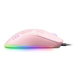 Ratón Mars Gaming MMax diseño Hive Pink 12.400 DPI