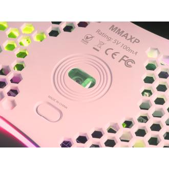 Ratón Mars Gaming MMax diseño Hive Pink 12.400 DPI
