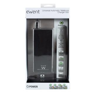 Cargador automático Ewent Notebook 90W 11 conectores