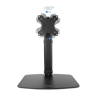 Soporte de mesa TooQ DB1127TN-B 17" a 27" regulable con peana negro