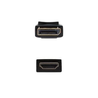 Cable Nanocable DisplayPort macho A HDMI macho 2m negro