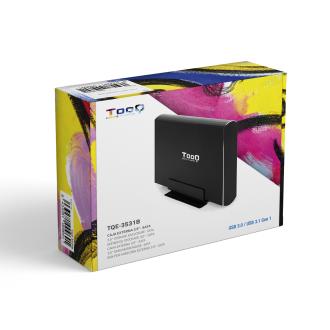 Caja externa Tooq HD TQE-3531B 3.5" USB 3.0 negro