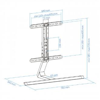 SOPORTE MESA TOOQ DB3265F-B 32"A 65" FIJO