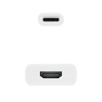 CONVERSOR USB-C A HDMI 4K 15CM NANOCABLE 