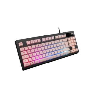 Teclado H-mecánico TKL Mars Gaming MKAXE con reposamuñecas