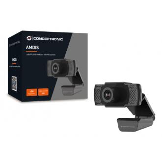Webcam FHD Conceptronic 3.6mm con micrófono 90º