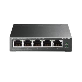 Switch semigestionable TP-Link SG105PE 5 puertos, 4 de ellos PoE y 65W