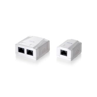 Roseta de superficie CAT6 con 2x hembras RJ45