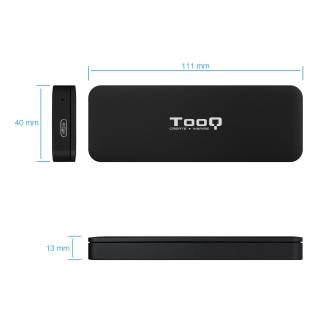 Caja externa TooQ TQE-2280B SSD M.2 NVMe PCIe (solo usb c)