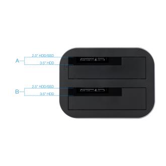 Docking station TooQ HDD/SSD 2.5"/3.5" SATA USB 3.0