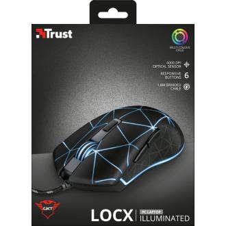 Ratón Trust Gaming GXT 133 Locx LED 800/4000 DPI