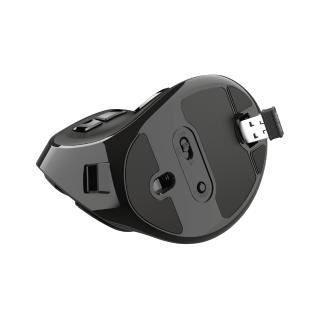 Ratón inalámbrico Trust Voxx recargable ergonómico vertical negro