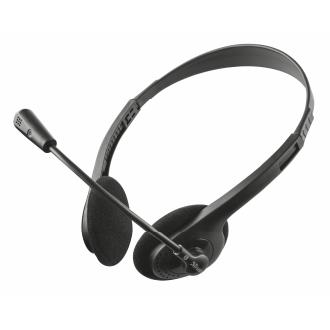 Auriculares diadema Trust Primo 3.5mm negro