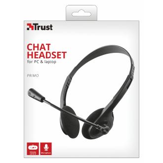 Auriculares diadema Trust Primo 3.5mm negro