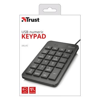 Teclado numérico Trust Xalas USB negro