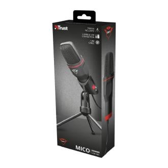 Micrófono Trust Mico con trípode, jack 3.5mm y USB