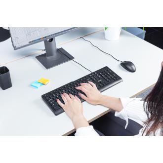Teclado Trust TK-150 silencioso USB negro