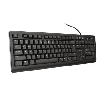 Teclado Trust TK-150 silencioso USB negro