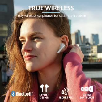 Auriculares Bluetooth Trust Nika Táctil blanco