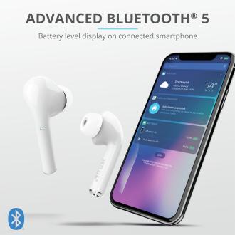 Auriculares Bluetooth Trust Nika Táctil blanco