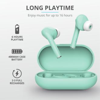 Auriculares Bluetooth Trust Nika Táctil turquesa