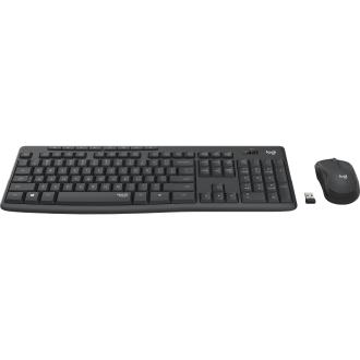 Teclado y ratón inalámbrico Logitech MK295 silent negro