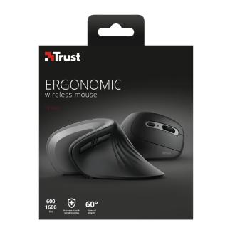 Ratón inalámbrico ergonómico Trust Verro 1600 DPI