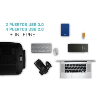 Adaptador Station I-Tec USB-A y USB Tipo C 2xHDMI RJ45