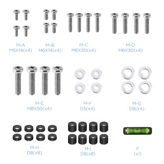 Soporte de pared TooQ LP41130F-B 43" a 90" fijo negro