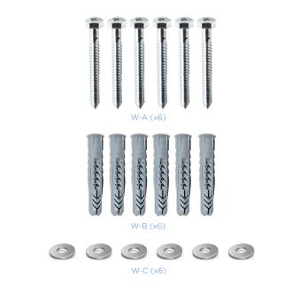 Soporte de pared TooQ LP41130F-B 43" a 90" fijo negro