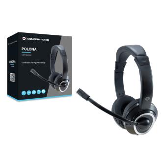 Auricular con micrófono Conceptronic Polona USB