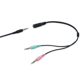Auricular Equip Life con conector jack de 3.5mm y adaptador de 1 a 2 jack