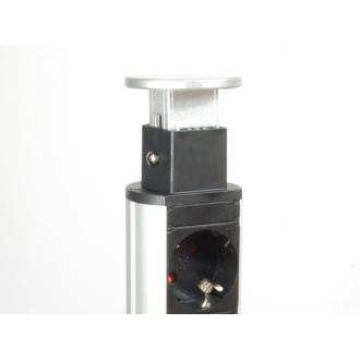 Regleta de mesa Equip Pop-Up 3 tomas + 2xUSB-A