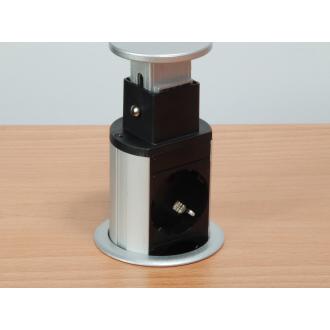Regleta de mesa Equip Pop-Up 3 tomas + 2xUSB-A