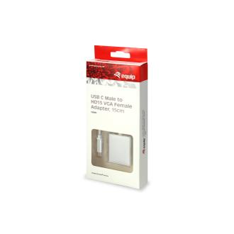 Adaptador Equip USB Tipo C macho a VGA hembra