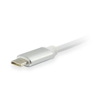 Adaptador Equip USB Tipo C macho a DVI-I hembra