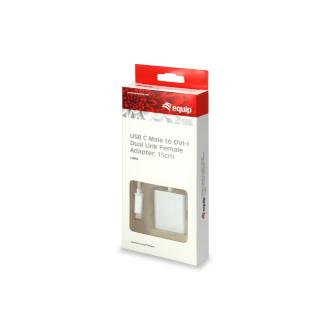 Adaptador Equip USB Tipo C macho a DVI-I hembra