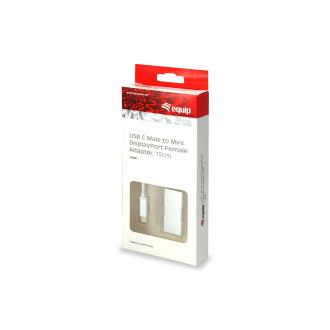 Adaptador Equip USB tipo C a Mini DisplayPort blanco
