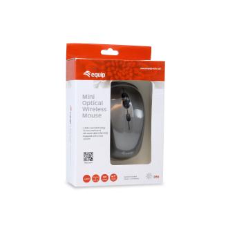Ratón mini inalámbrico Equip Life 1600 DPI gris