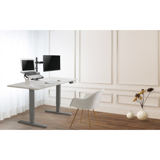 Soporte de mesa Equip 650119 para monitor y portátil negro