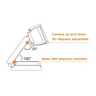 Webcam 2K Conceptronic Amdis 72º micrófono