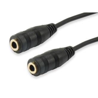 Duplicador de audio Equip 1x jack 3.5mm macho a 2x jack 3.5mm hembra