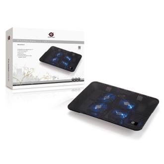 Base refrigeradora Conceptronic 15.6" con 4 ventiladores
