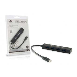 Hub USB tipo C Conceptronic 4 puertos USB 3.0