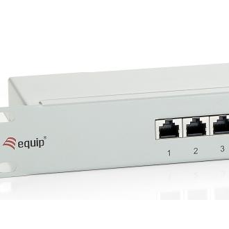 Patch panel 16 puertos CAT6 apantallado gris