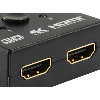 Adaptador/selector HDMI Equip 2 entradas 1 salida (reversible)