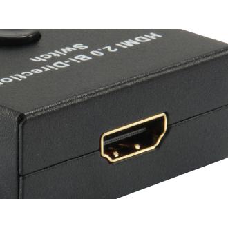 Adaptador/selector HDMI Equip 2 entradas 1 salida (reversible)