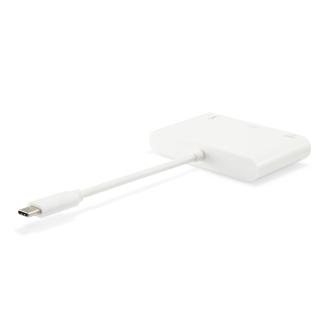 Adaptador Equip USB tipo C a 1xVGA hembra, 1xUSB-A 3.0, 1xUSB-C PD 60W